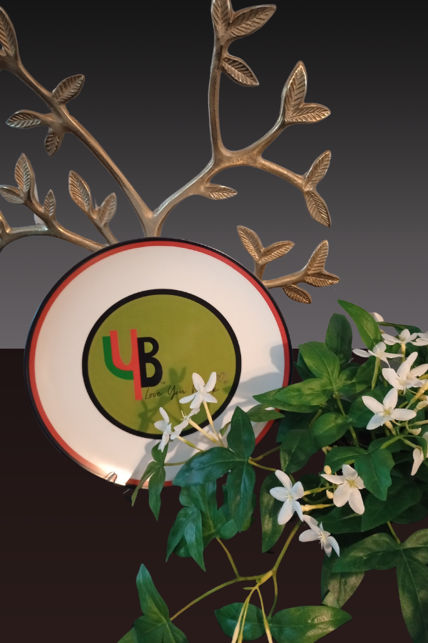 Love You Black™ Red-Border Dinner Plate